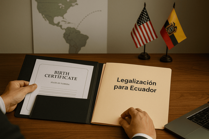  ¿Cómo obtener documentos de EE.UU. desde Ecuador?
